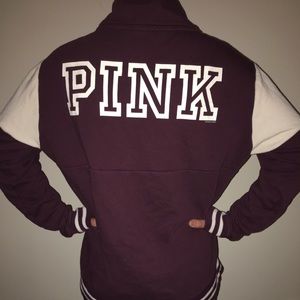 Maroon colored PINK sweater. Woman’s size medium